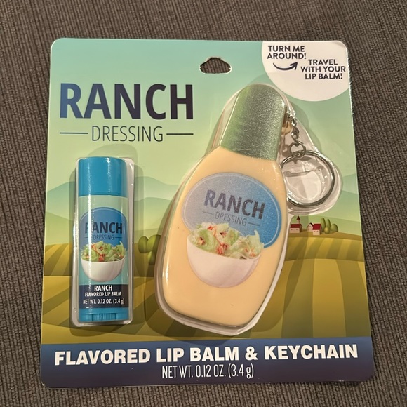 Makeup Nwt Ranch Dressing Flavored Lip Balm Chapstick And Keychain